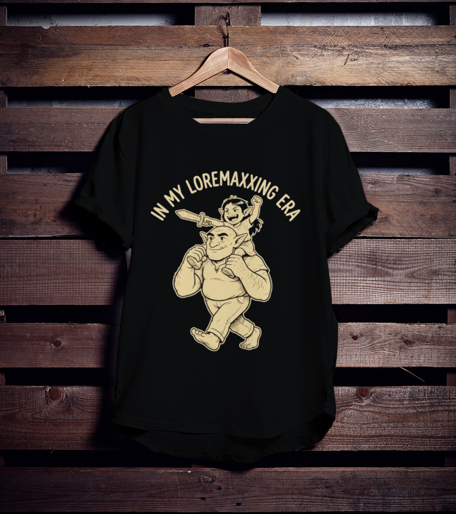 In My Loremaxxing Era Dad Shrek Ogre And Child Adventure T-Shirt
