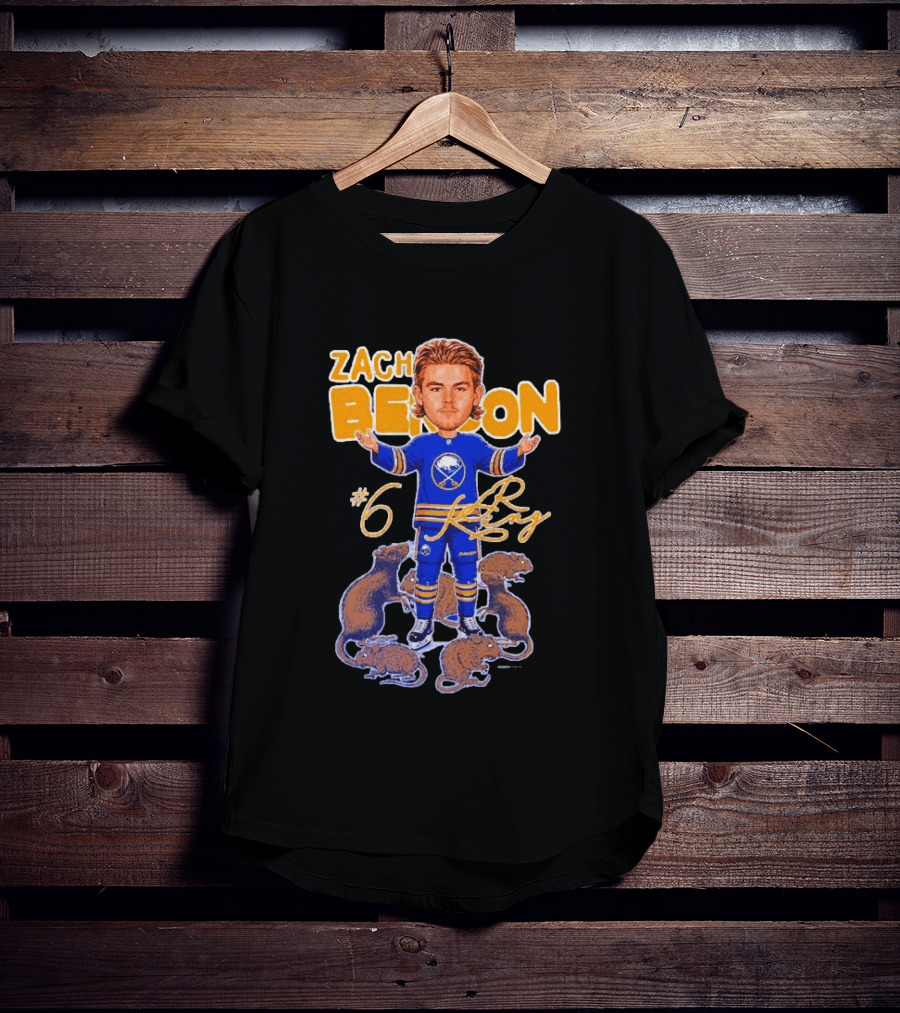 Zach Benson Buffalo Sabres Rat King #6 T-Shirt