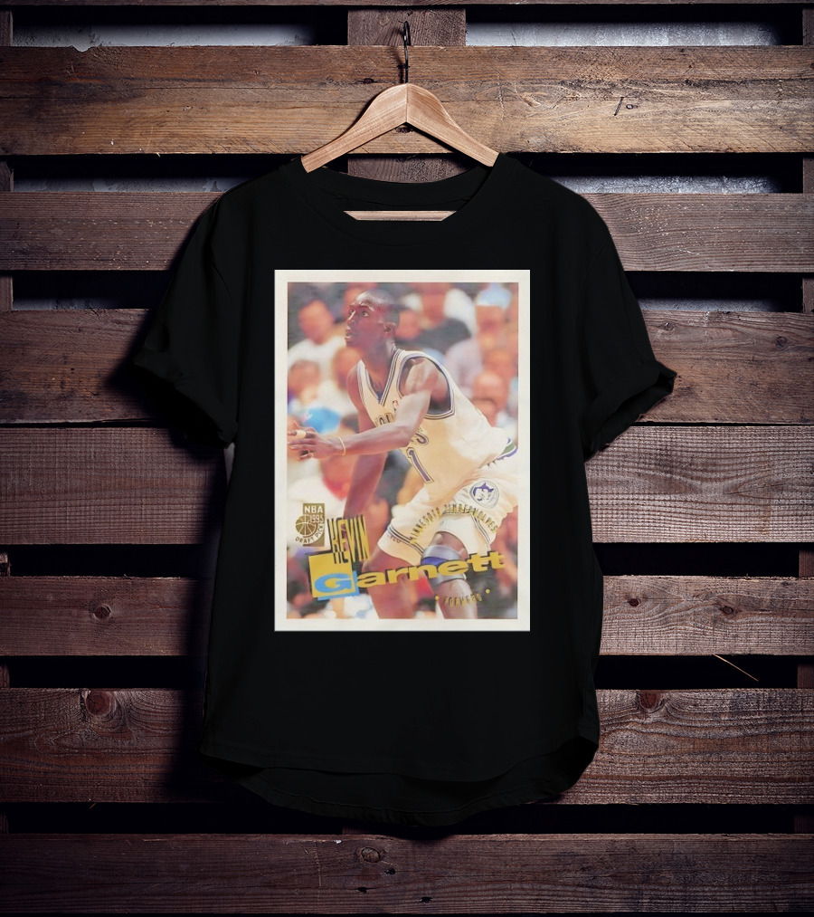 Kevin Garnett NBA 1995 Minnesota Timberwolves Rookie Card Forward T-Shirt