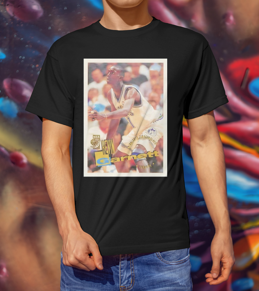 Kevin Garnett NBA 1995 Minnesota Timberwolves Rookie Card Forward T-Shirt