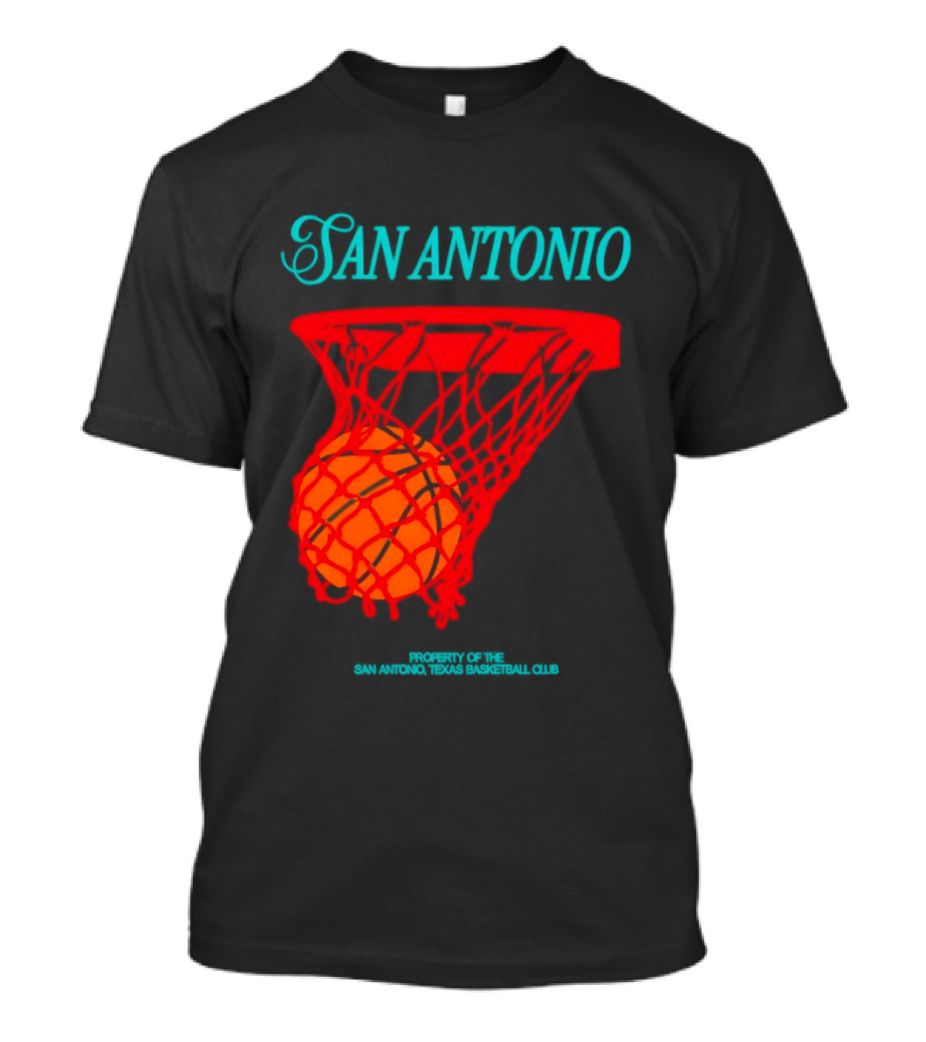 San Antonio Spurs Basketball Property Of The San Antonio Texas Basketball Club T-Shirt