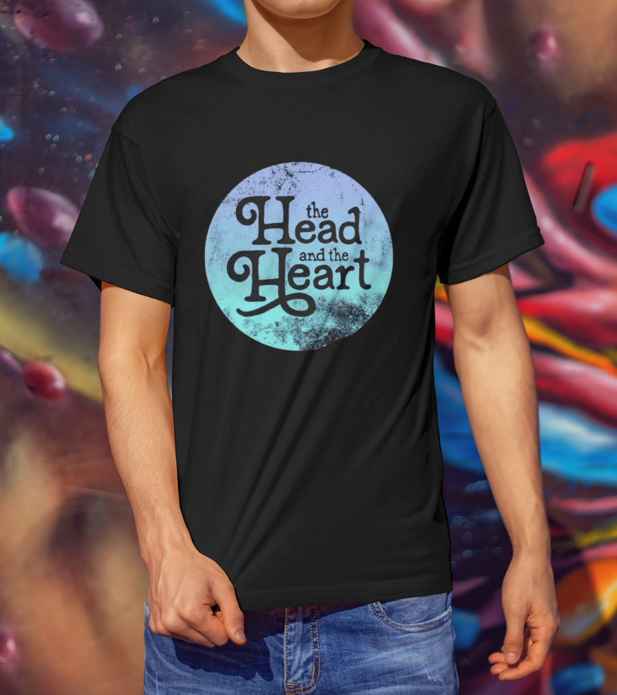 The Head And The Heart Periwinkle Gradient T-Shirt