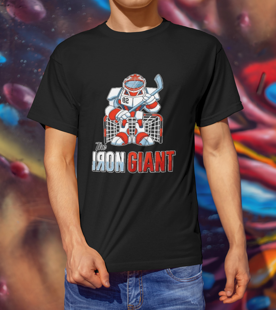 The Iron Giant Hockey Goalie Robot 82 T-Shirt