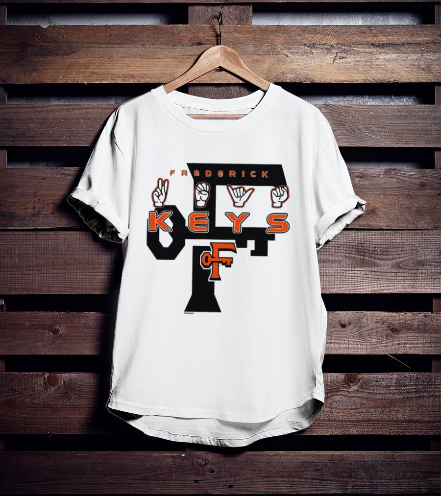 Frederick Keys Deaf Awareness 2026 Frederick Keys Logo Sign Language T-Shirt