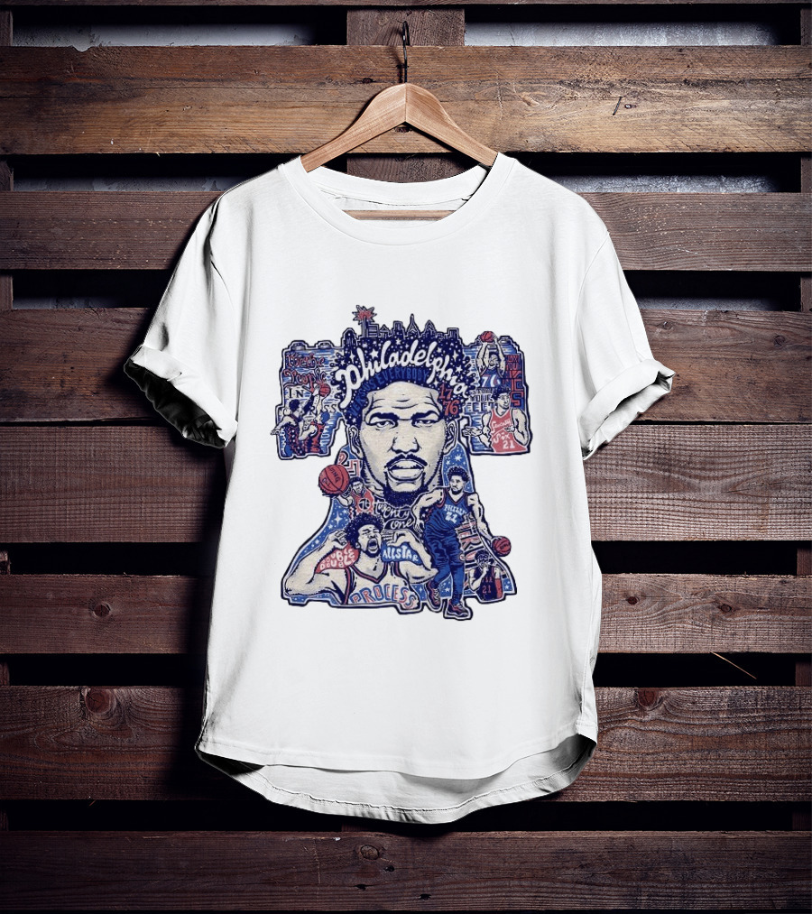 Joel Embiid Philadelphia Process Sixers All Star 21 Trust The Process T-Shirt