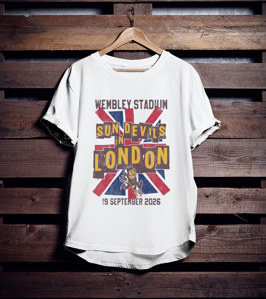 Wembley Stadium Sun Devils In London 19 September 2026 T-Shirt