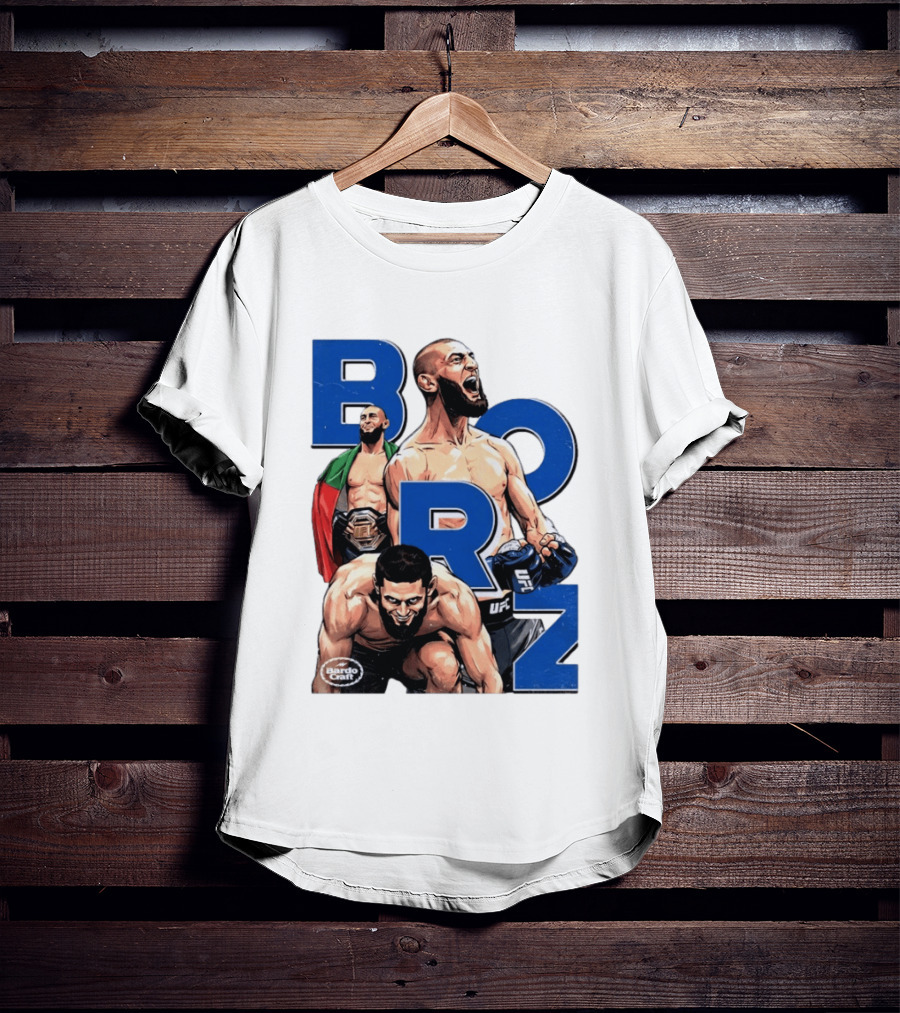 Borz Khamzat Chimaev UFC Fighter Illustrated T-Shirt