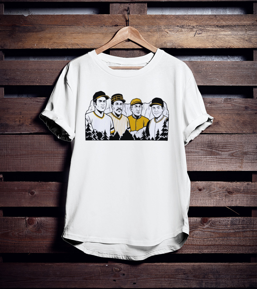 Pittsburgh Pirates Legends Roberto Clemente Willie Stargell Honus Wagner Bill Mazeroski T-Shirt