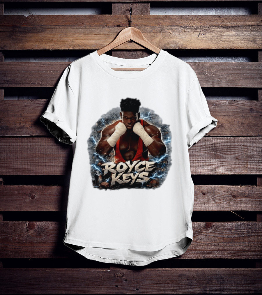 Royce Keys AEW Boxing Pose Lightning T-Shirt