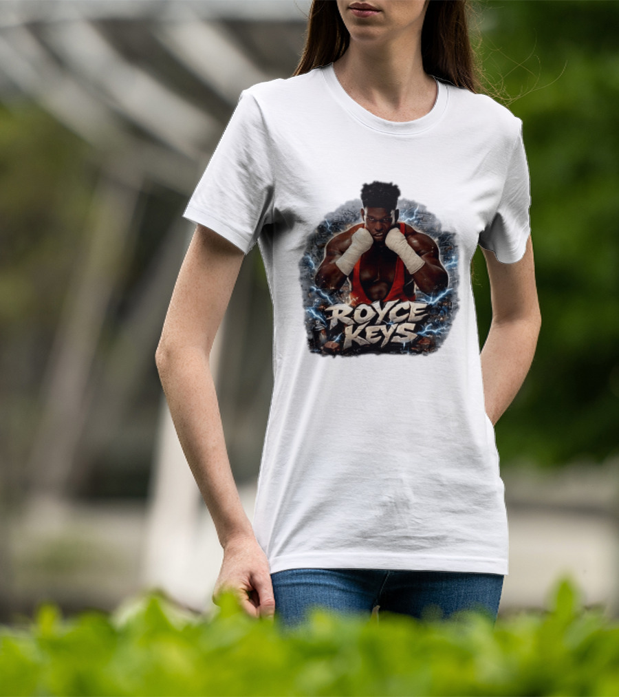 Royce Keys AEW Boxing Pose Lightning T-Shirt