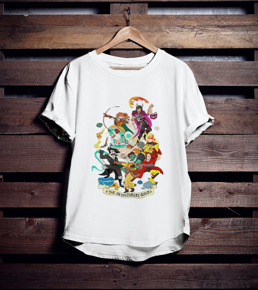 The Oxventurers Guild YouTube Outside Xbox Characters Adventure Fantasy T-Shirt