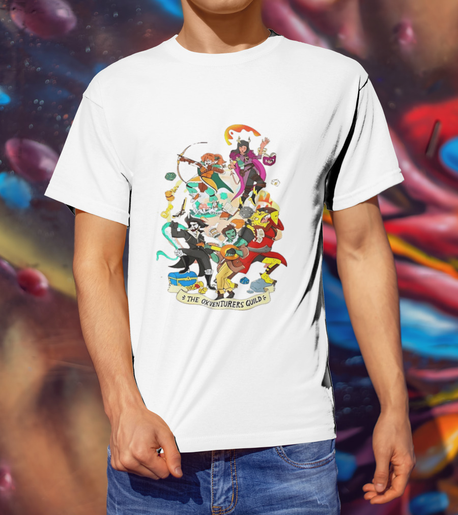 The Oxventurers Guild YouTube Outside Xbox Characters Adventure Fantasy T-Shirt