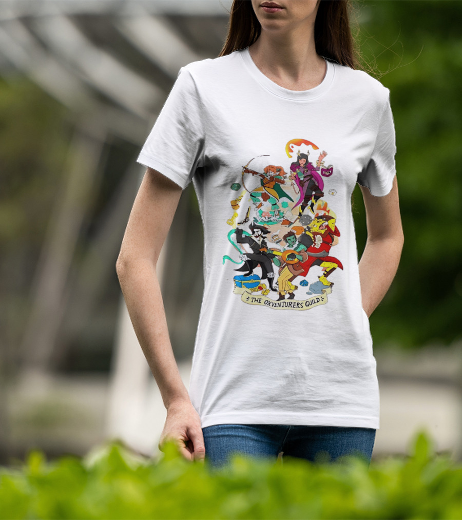 The Oxventurers Guild YouTube Outside Xbox Characters Adventure Fantasy T-Shirt