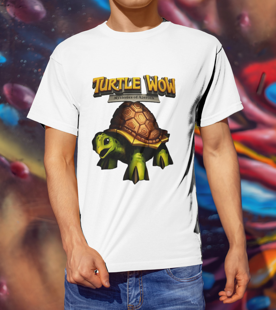 Turtle WoW Mysteries Of Azeroth Tortoise Adventure T-Shirt
