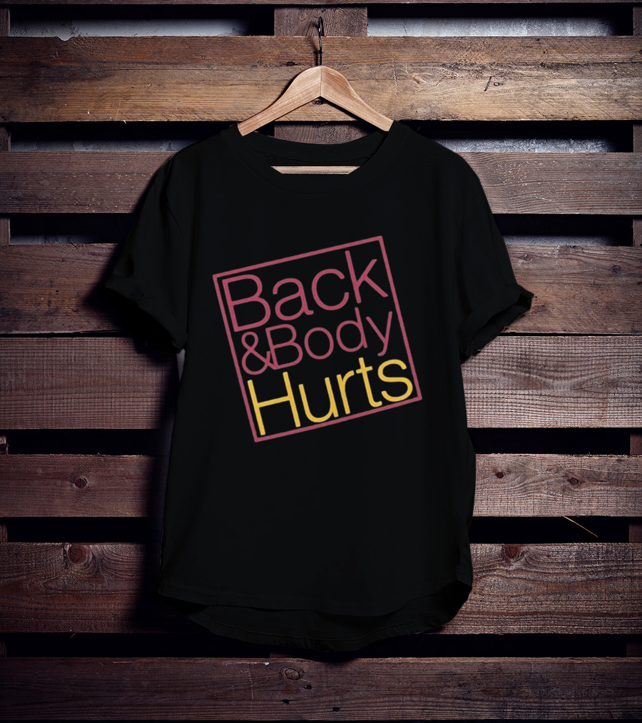 Back Body Hurts Pain Relief Humor Square T-Shirt