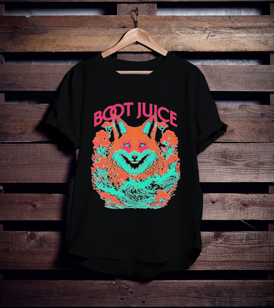 Boot Juice Psychedelic Neon Fox T-Shirt