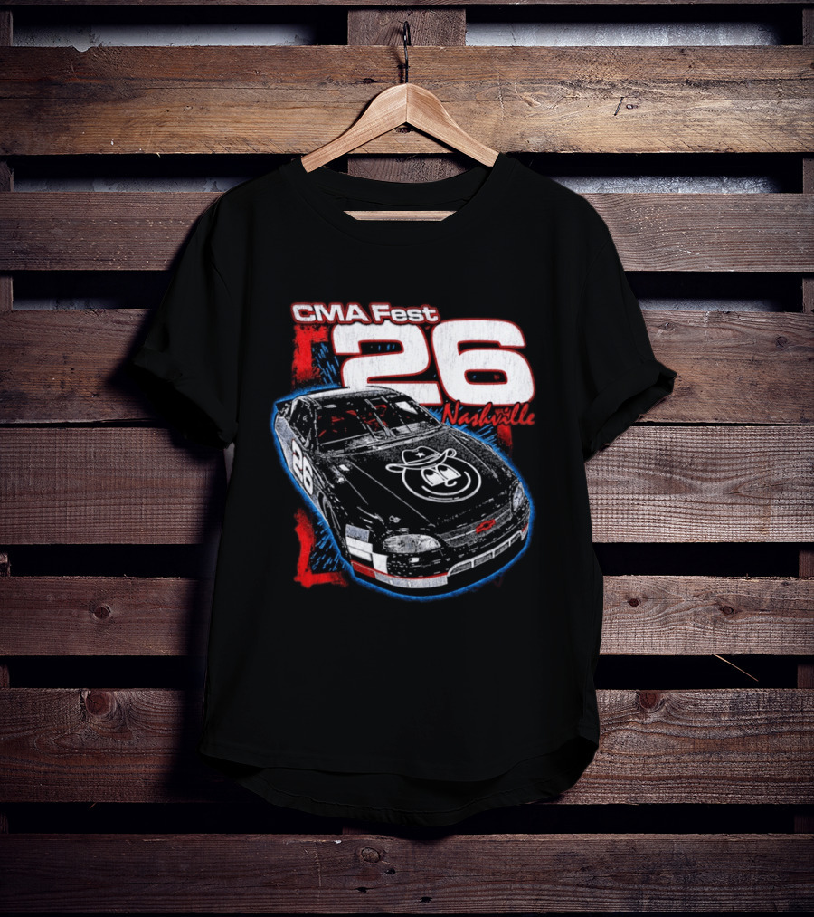 CMA Fest 26 Race Car Nashville 2026 T-Shirt