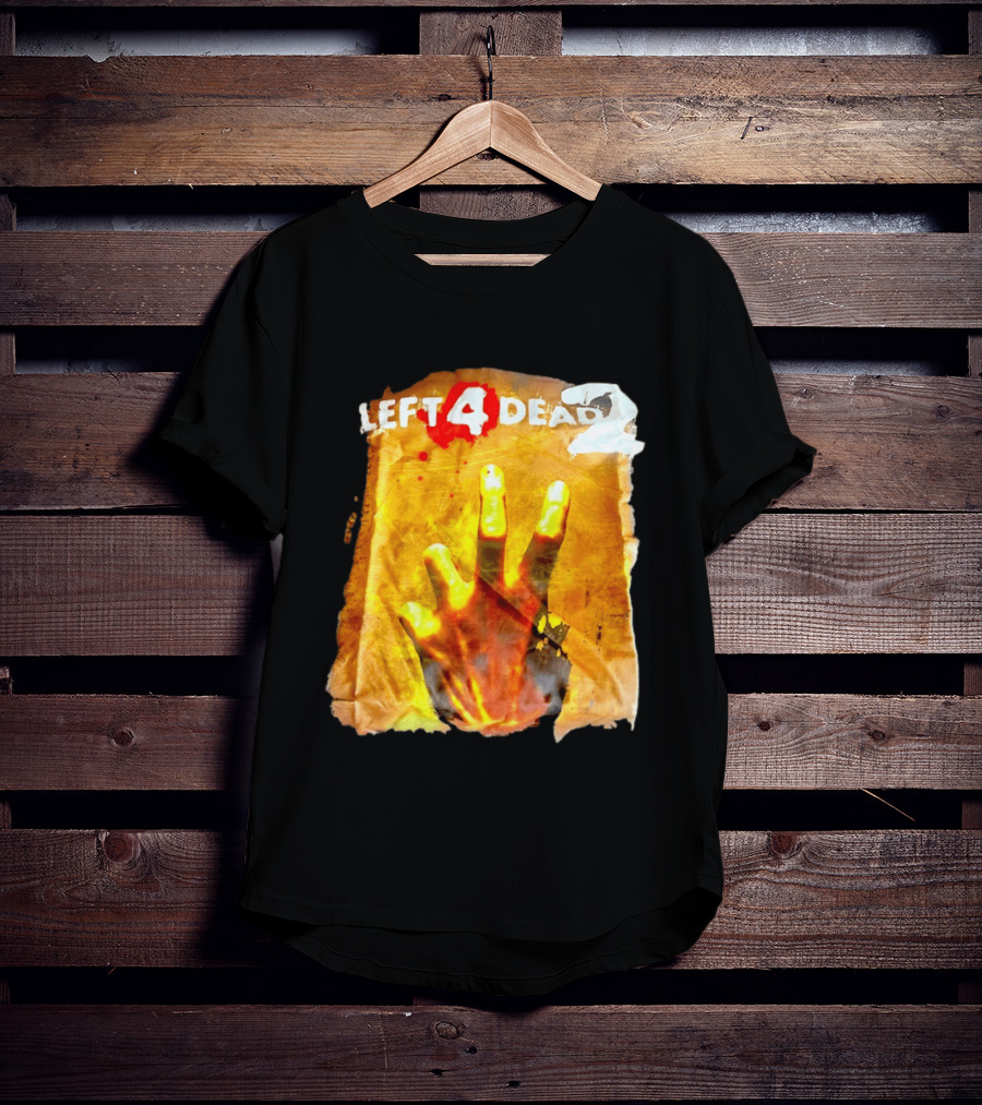 Left 4 Dead 2 Zombie Hand Iconic Horror Game T-Shirt