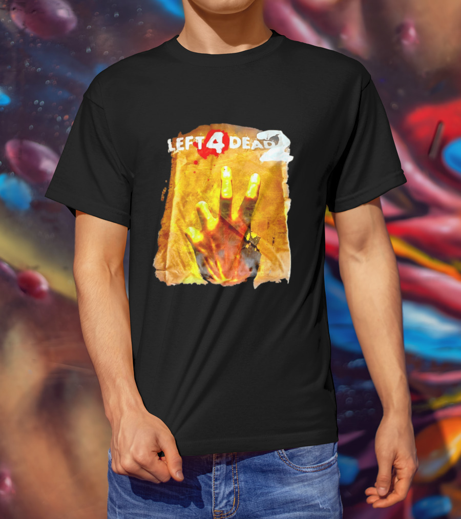 Left 4 Dead 2 Zombie Hand Iconic Horror Game T-Shirt