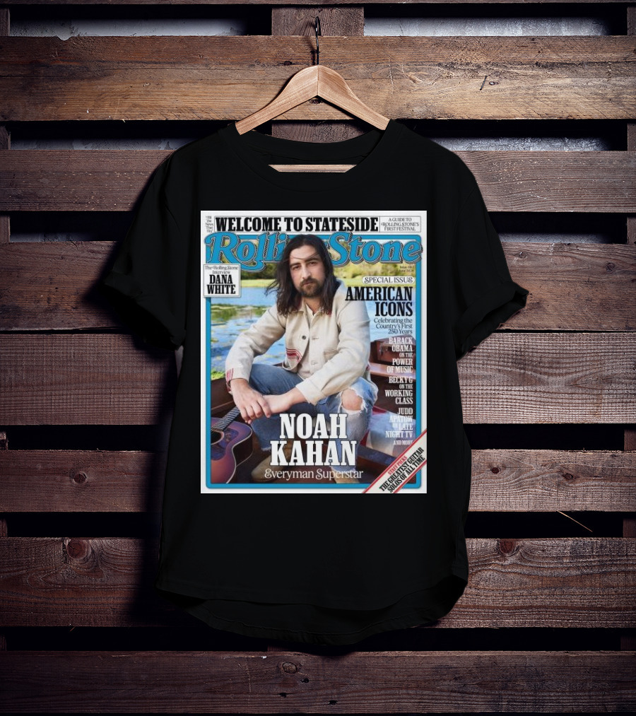 Welcome To Stateside Rolling Stone Noah Kahan Special Issue American Icons Everyman Superstar T-Shirt