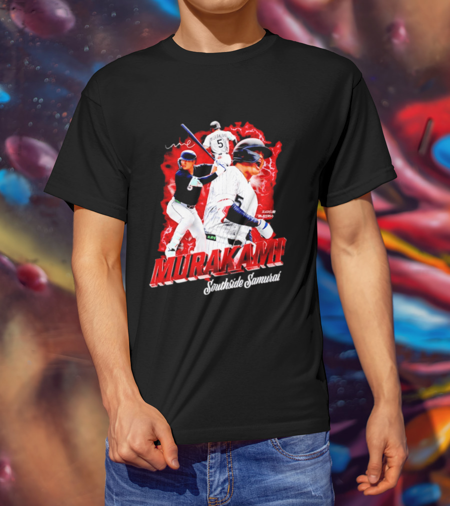 Munetaka Murakami Southside Samurai Baseball Players MLB Commendation T-Shirt