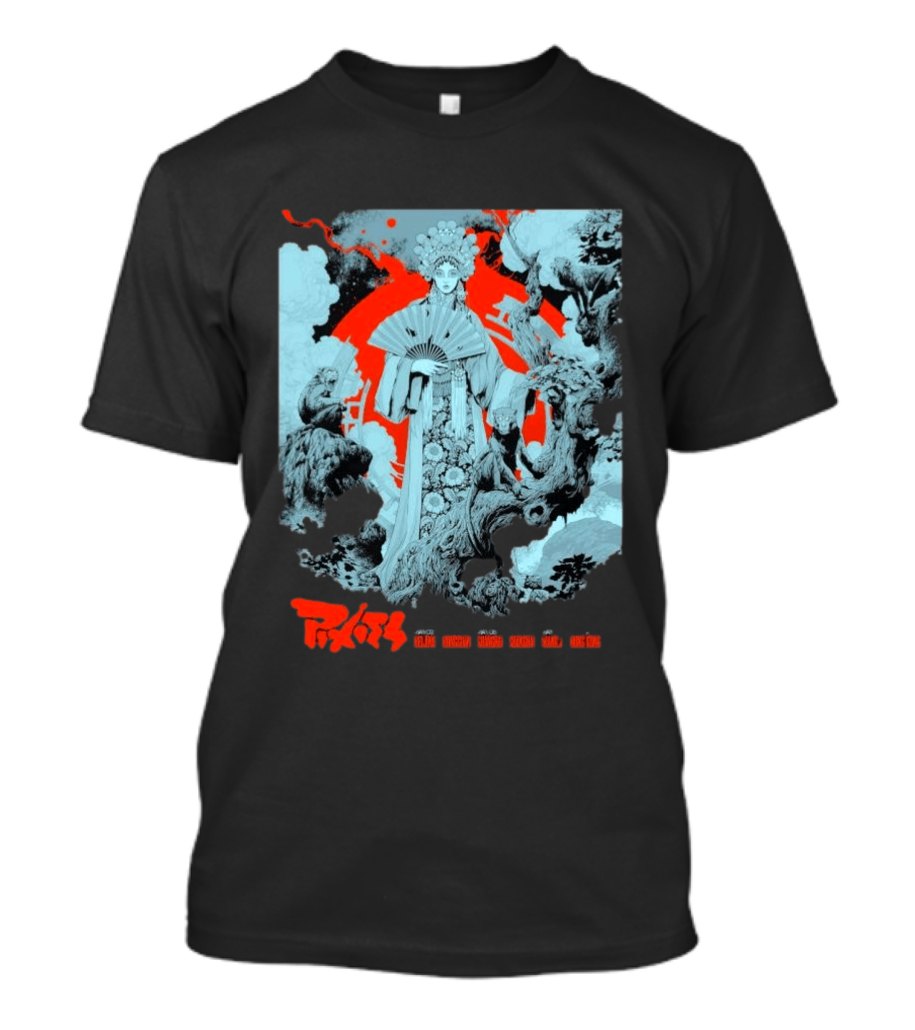 Pixies P40 Asia Tour 2026 Ken Taylor Geisha And Mythical Creatures T-Shirt