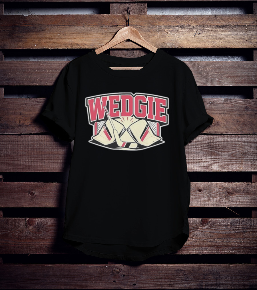 Avalanche Scott Wedgewood Wedgie Hockey Goalie Stick And Net T-Shirt