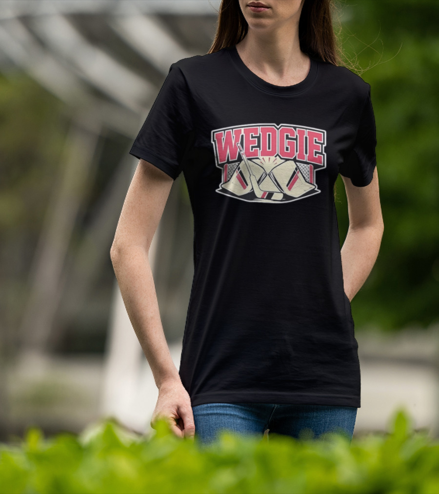 Avalanche Scott Wedgewood Wedgie Hockey Goalie Stick And Net T-Shirt