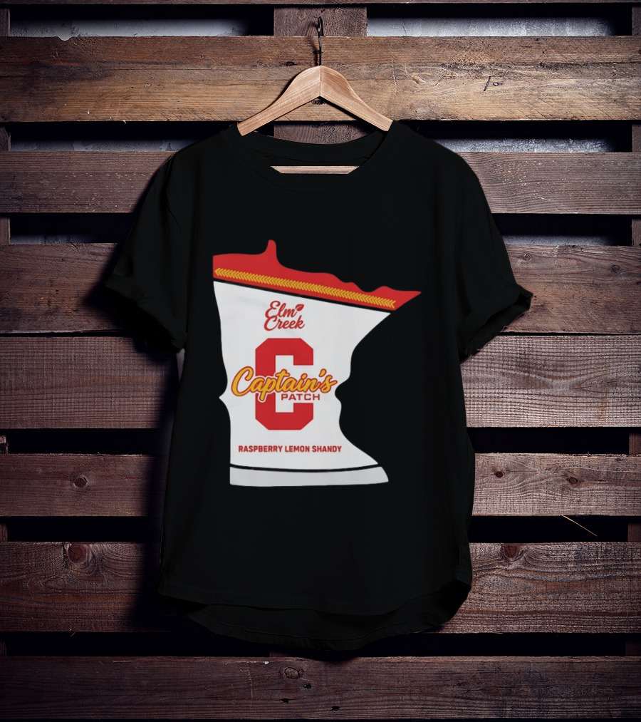 Elm Creek Captain's Patch Raspberry Lemon Shandy Minnesota T-Shirt