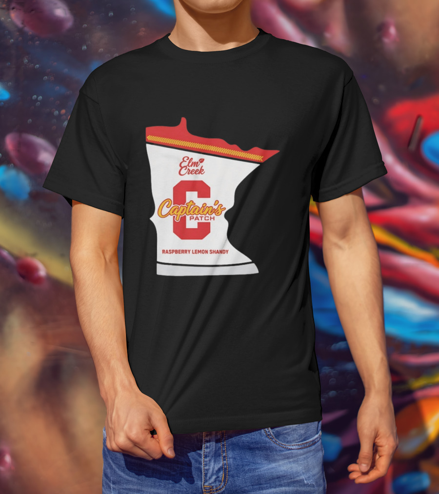 Elm Creek Captain's Patch Raspberry Lemon Shandy Minnesota T-Shirt