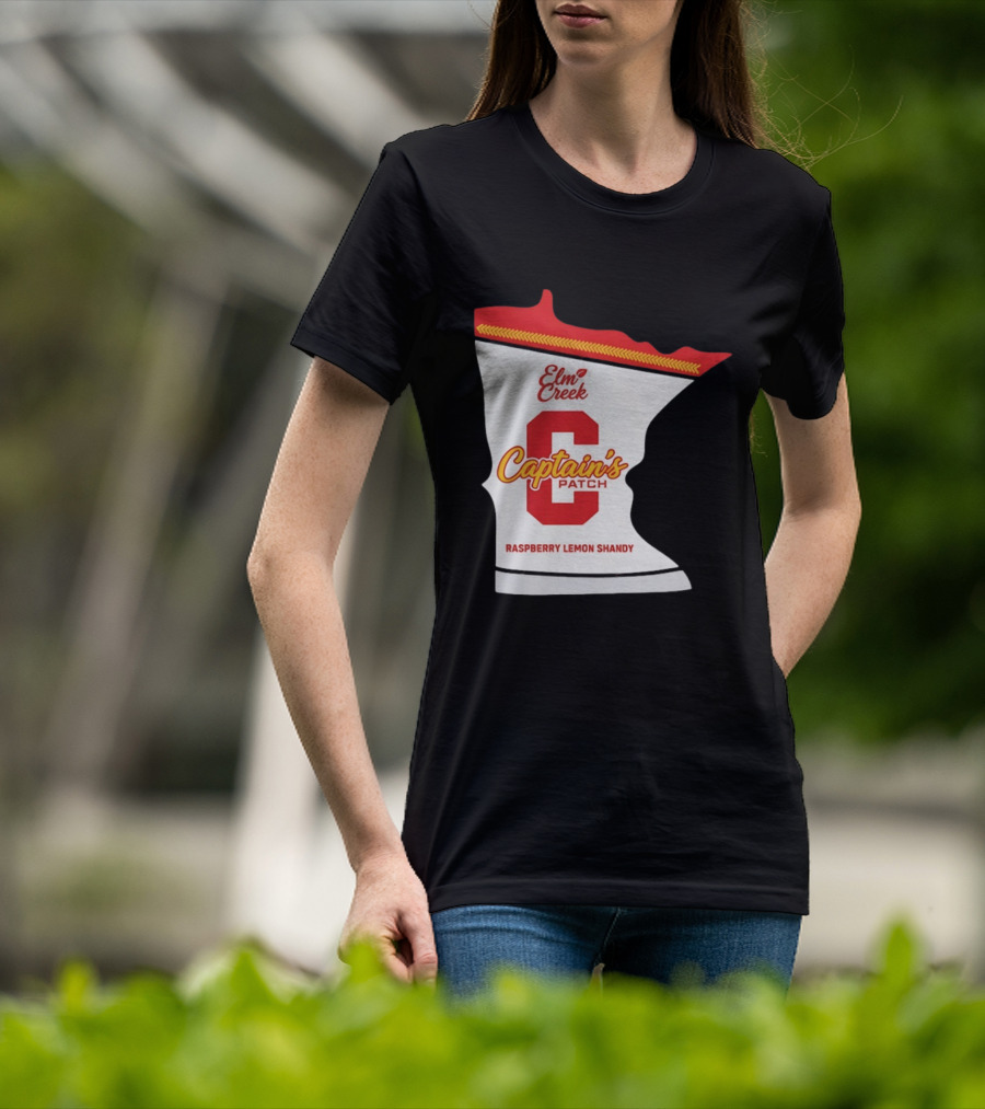 Elm Creek Captain's Patch Raspberry Lemon Shandy Minnesota T-Shirt