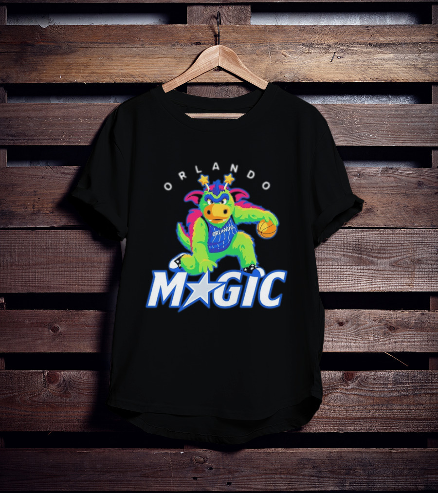 NBA Orlando Magic Stuff The Magic Dragon Basketball T-Shirt