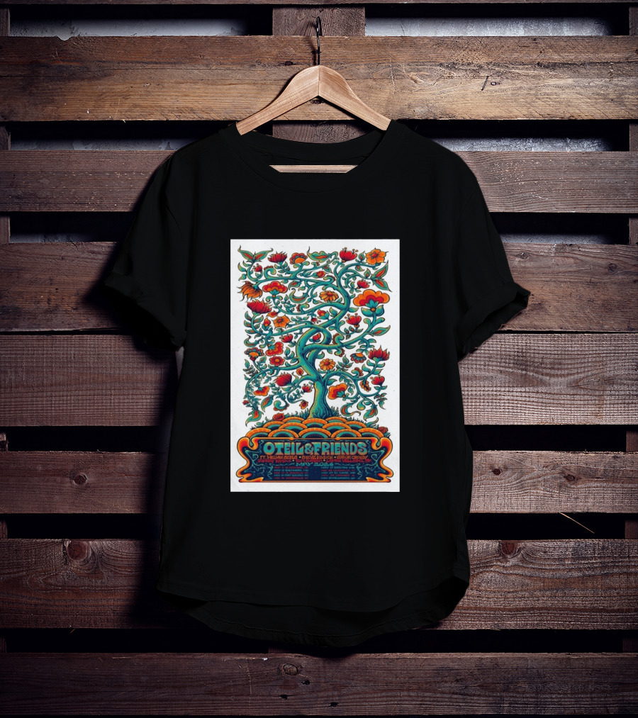 Oteil And Friends Tour May 2026 Psychedelic Tree Design Stepan Cleves Crouch T-Shirt