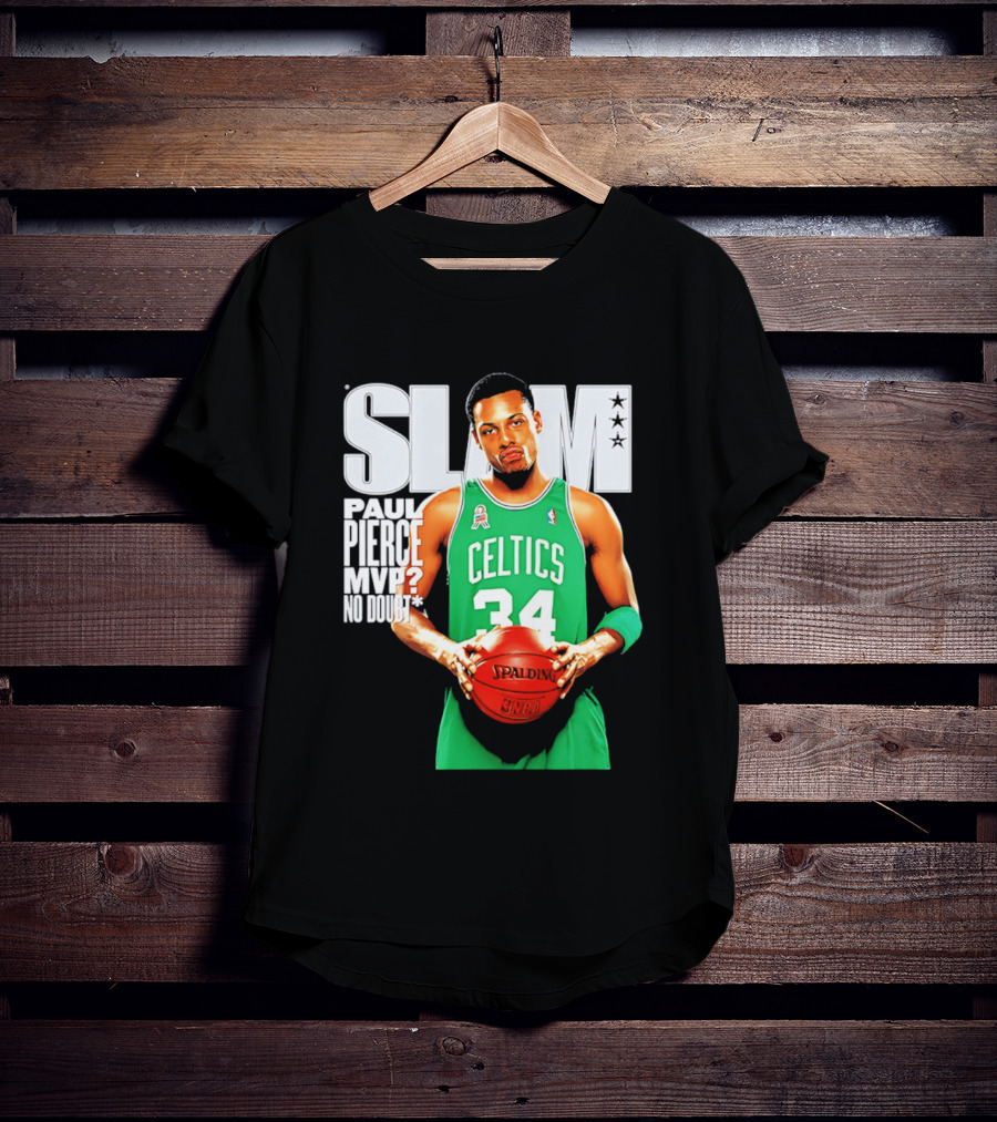 Paul Pierce Celtics 34 MVP No Doubt Slam T-Shirt