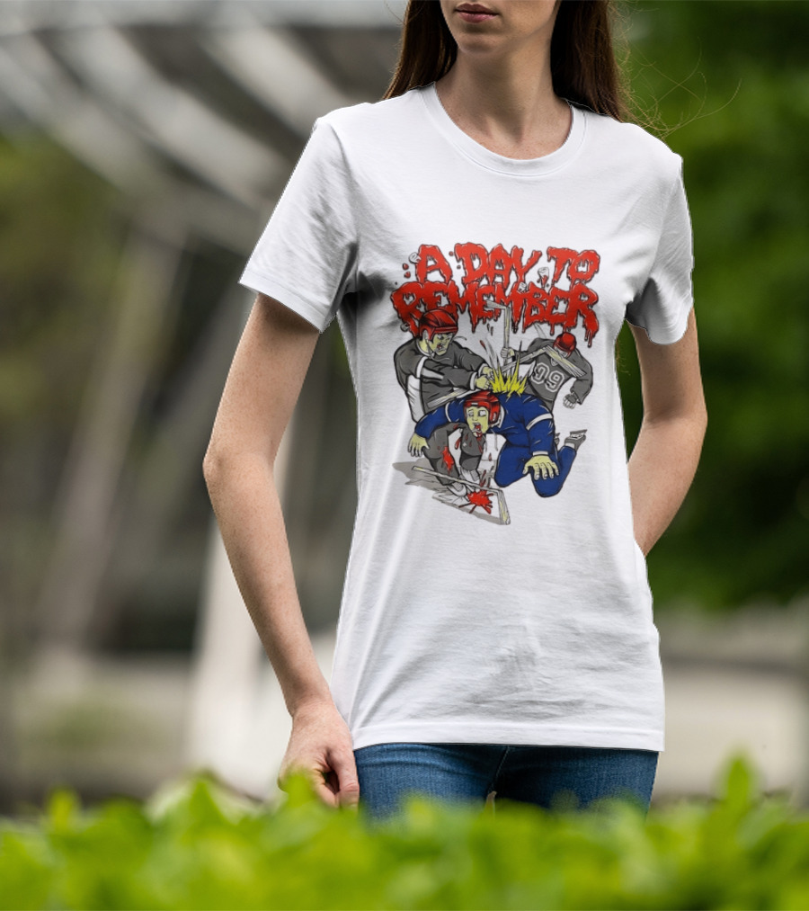 A Day To Remember Hockey Players Fighting Scene T-Shirt