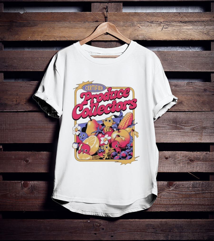 Certified Produce Collectors Pikmin Fruits And Vegetables T-Shirt