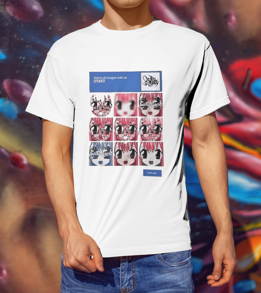 Select All Images With An Otaku Anime Aesthetic CAPTCHA Meme T-Shirt