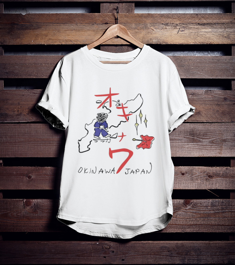 Kill Bill Okinawa Japan Map Beatrix Kiddo The Bride Tarantino Movie T-Shirt