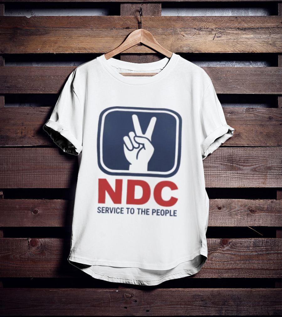 NDC Service To The People Peace Hand T-Shirt