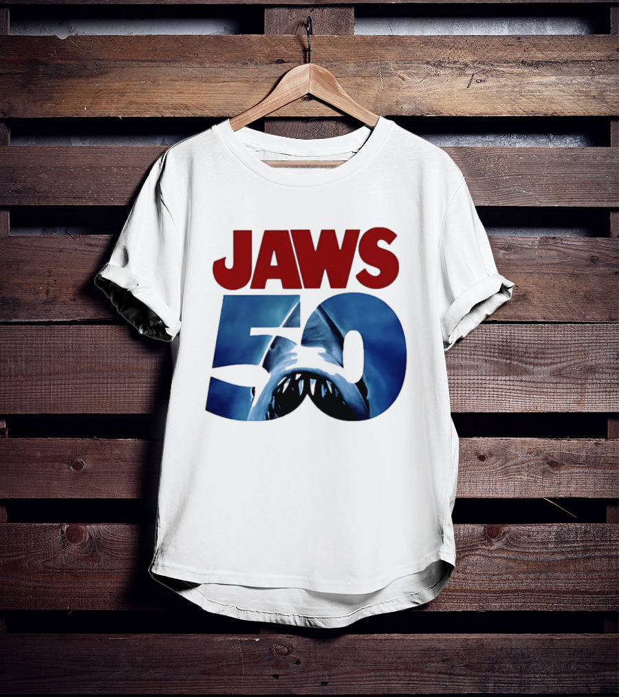 Jaws 50th Anniversary Shark Attack Celebration T-Shirt