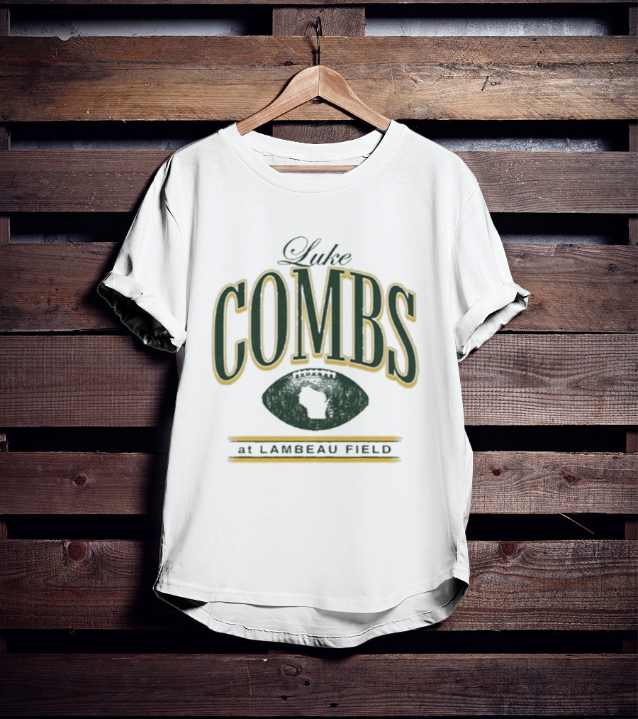 Luke Combs At Lambeau Field Wisconsin Football 2026 T-Shirt