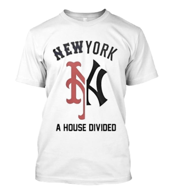 New York Yankees X Mets A House Divided The Subway Series T-Shirt