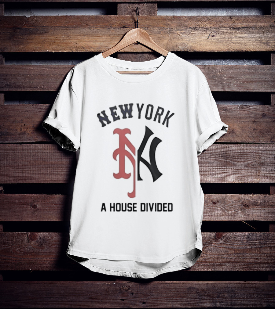 New York Yankees X Mets A House Divided The Subway Series T-Shirt