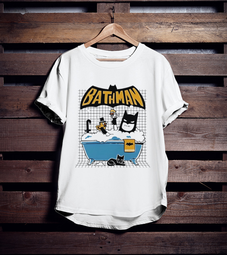 Bathman Super Hero Bathtub Adventure With Bat Towel And Rubber Duck T-Shirt
