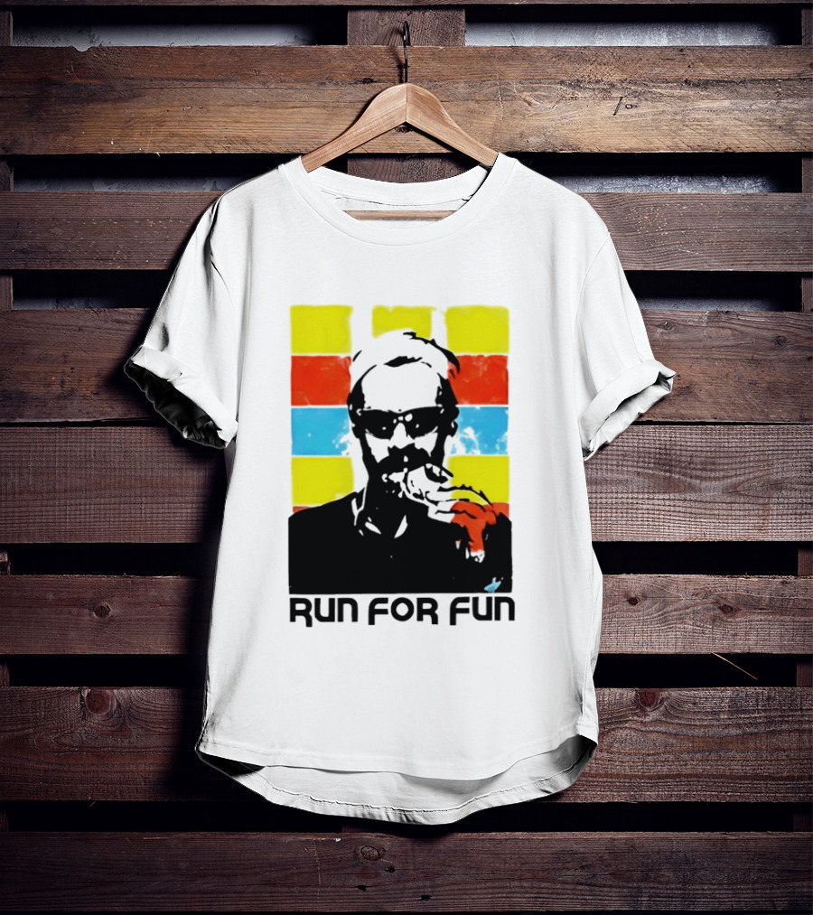 Run For Fun Retro Color Block T-Shirt