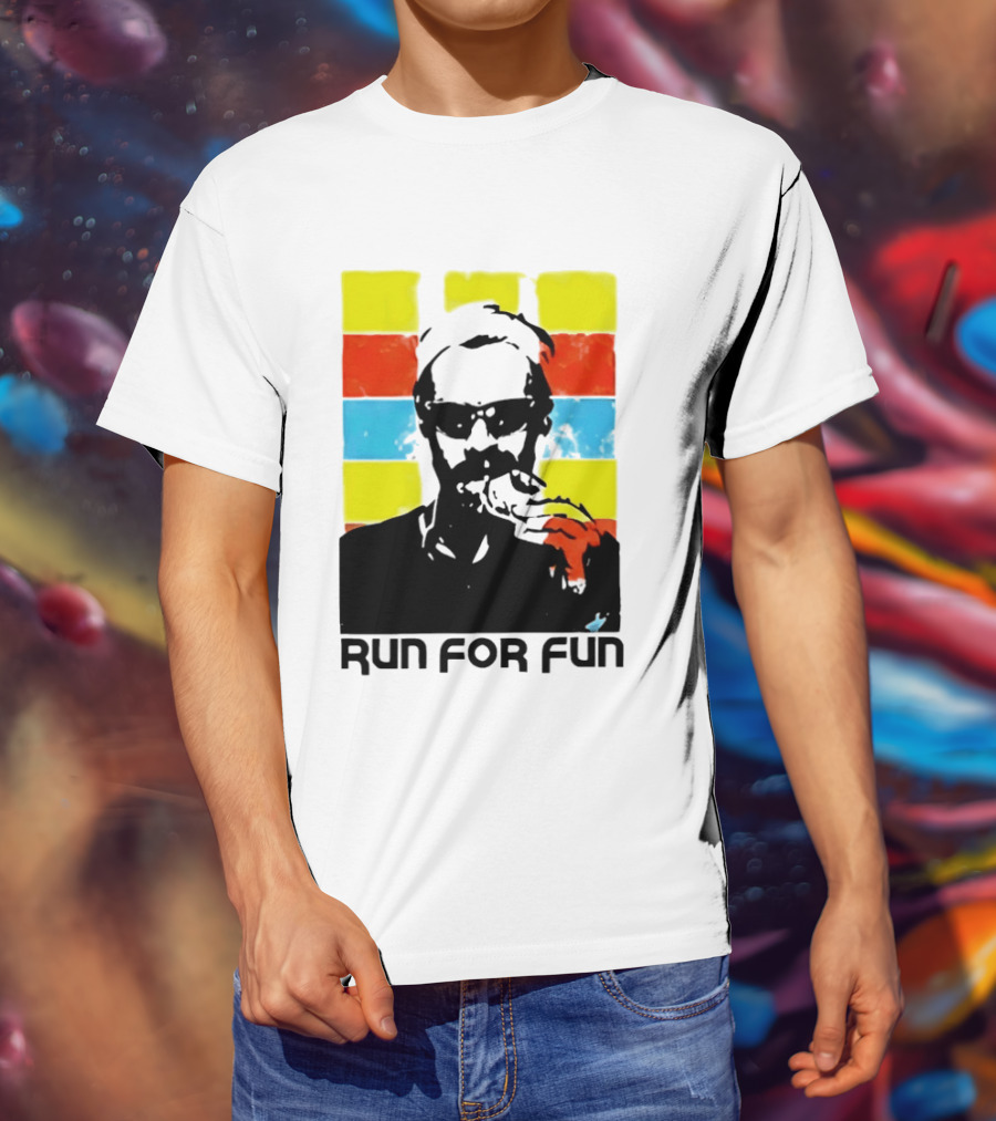 Run For Fun Retro Color Block T-Shirt