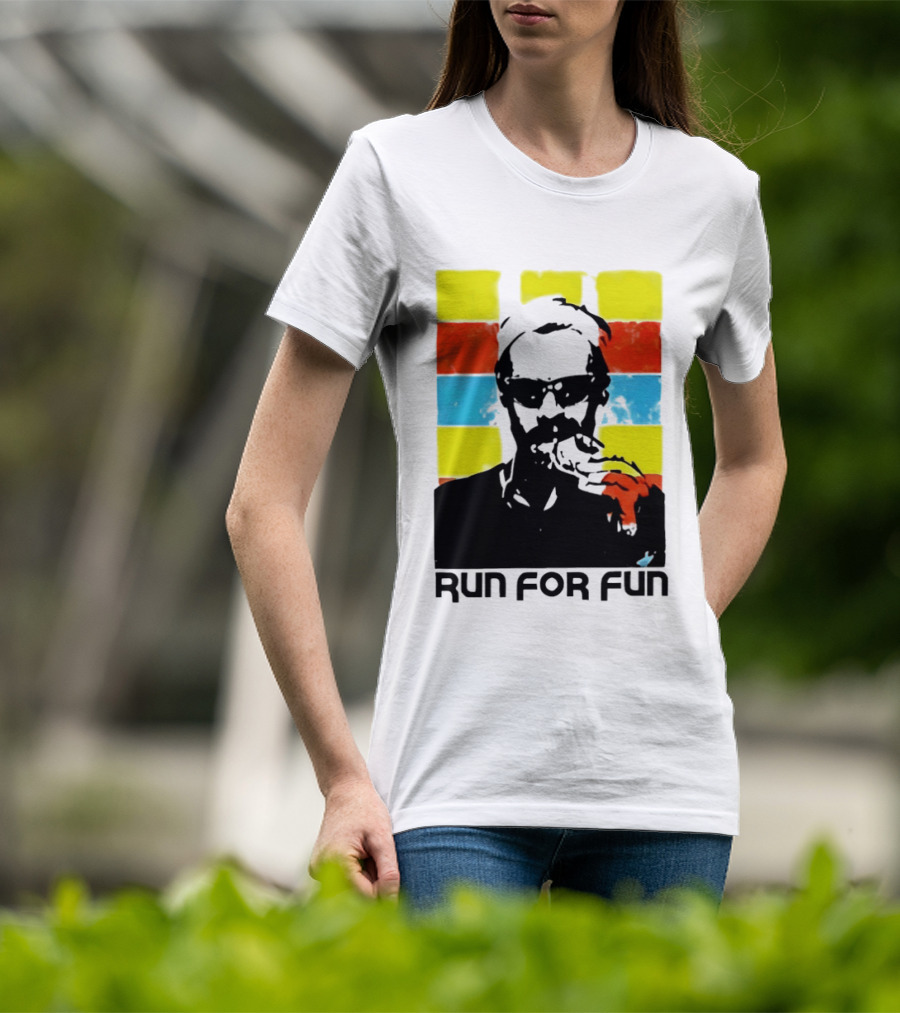 Run For Fun Retro Color Block T-Shirt