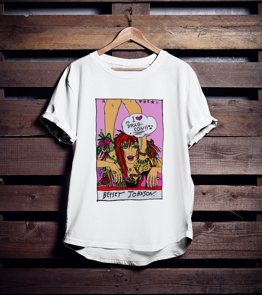 Betsey Johnson I Love DragCon 2026 Retro Fashion T-Shirt