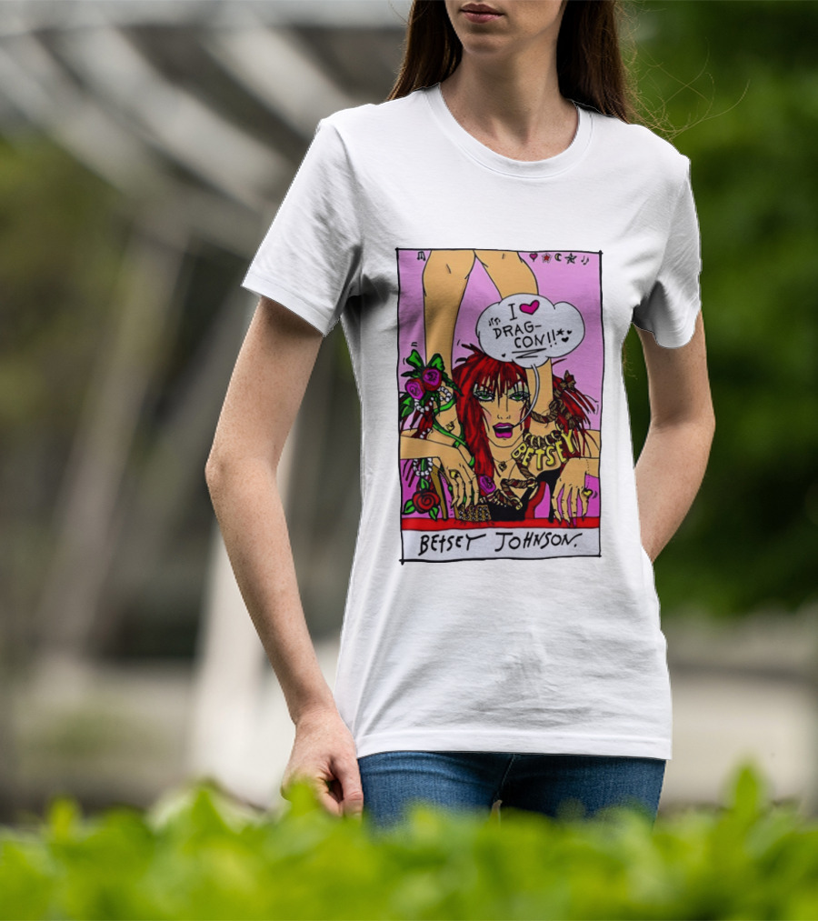 Betsey Johnson I Love DragCon 2026 Retro Fashion T-Shirt
