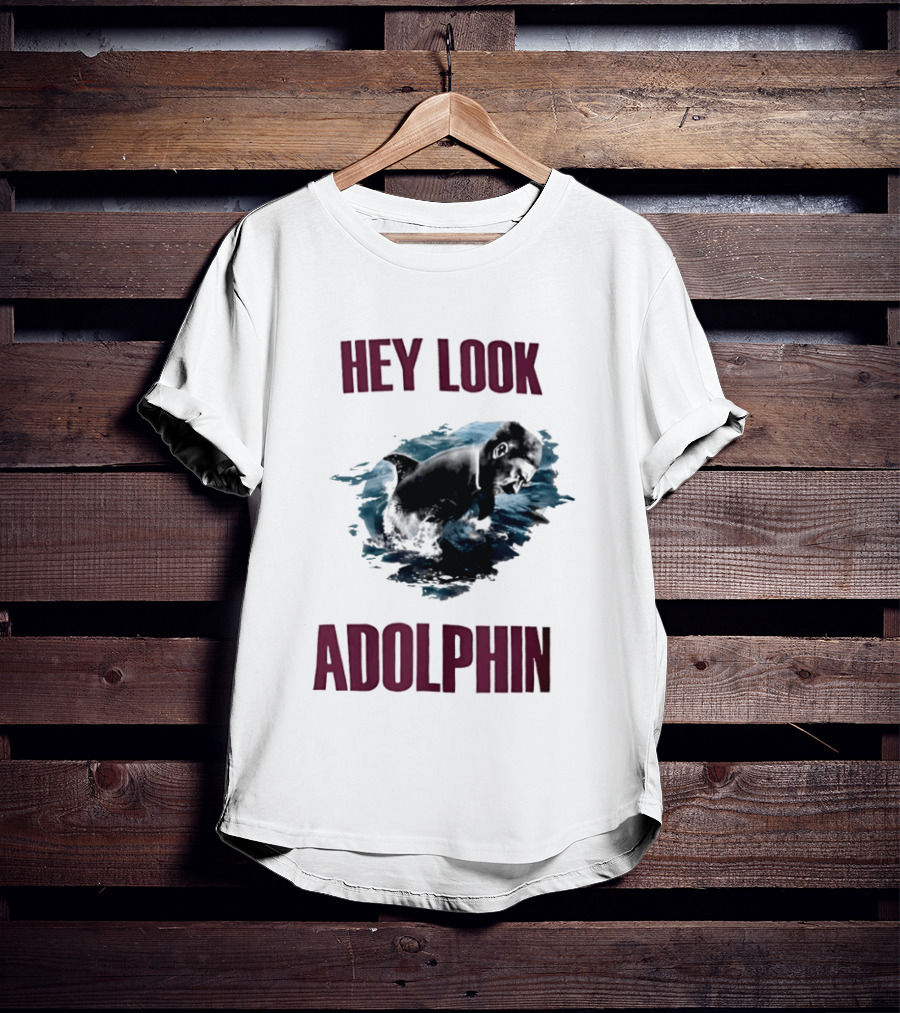 Hey Look Adolphin Clever Visual Wordplay Concept T-Shirt